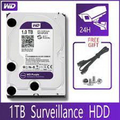 WD PURPLE Surveillance 2TB Hard Drive Disk SATA III 64M 3.5